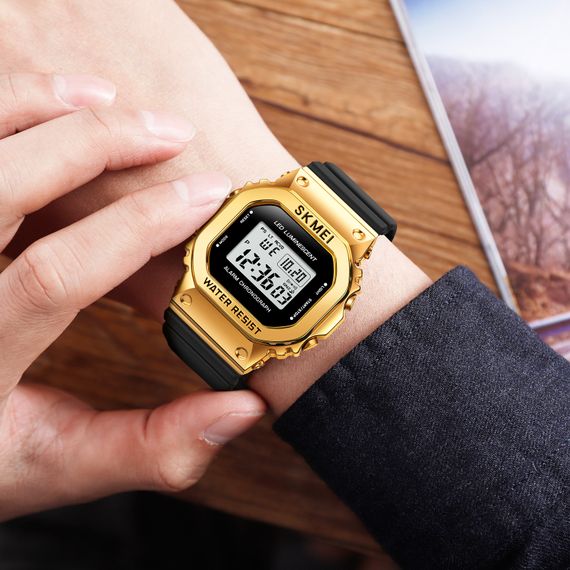 Наручний годинник Skmei 1851 Black-Gold | Зображення 2