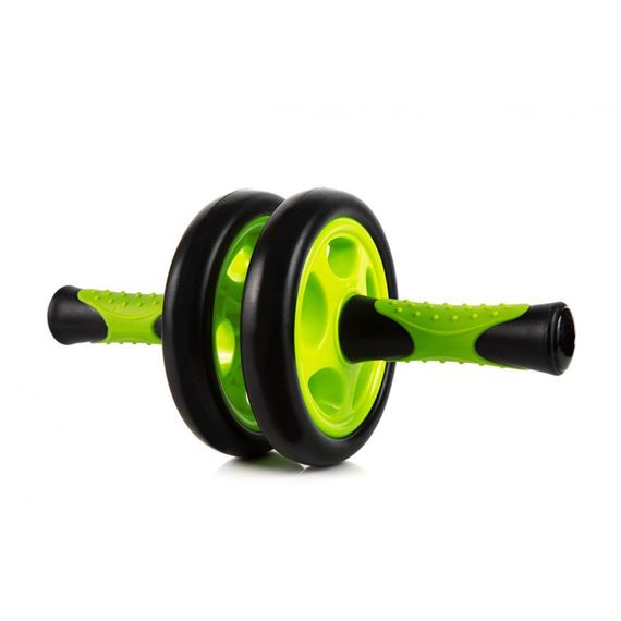Колесо для преса подвійне PowerPlay 4327 Dual-Core Ab Wheel  Чорно-зелене | Зображення 3