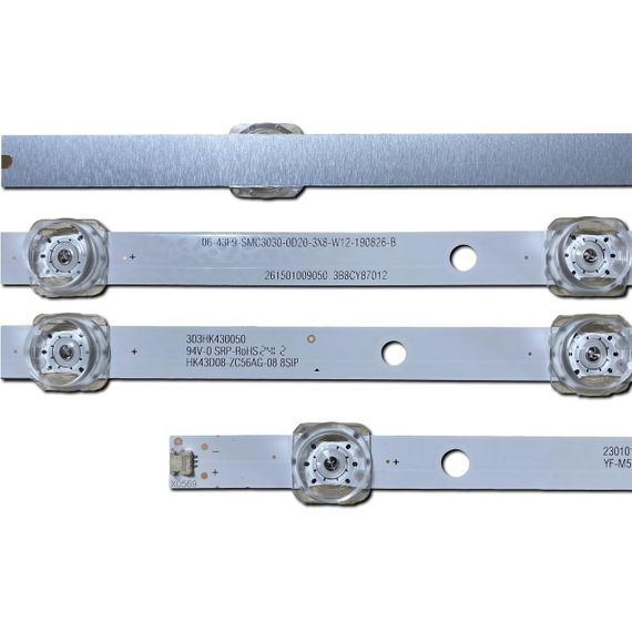 LED підсвітка TV 43" HK43D08-ZC56AG-08 303HK430050 YF-M5N2Q05KJHD 06-43F9-SMC3030-0D20-3X8-W12-190826-B 3шт. | Зображення 1