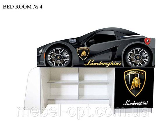 Детская кровать-комната Bed-Room 4 Lamborghini Графит спальное место 1700х800 мм | Зображення 3