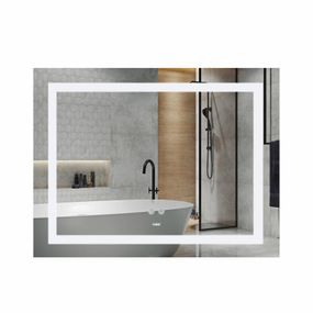 Дзеркало Lidz Kubis (KU1) 1200х800 з LED-підсвіткою Touch, з антизапотіванням, з димером, регумометр. яскравості LDKUB120080049008