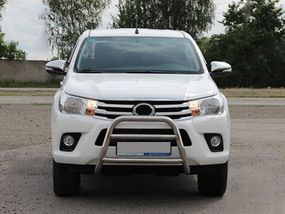 Передній захист WT023 (нерж) для Toyota Hilux 2015-2024 рр