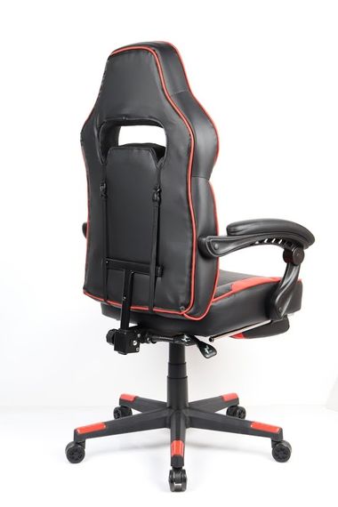 Кресло геймерское Goodwin Parker blackred с подставкой | Зображення 4