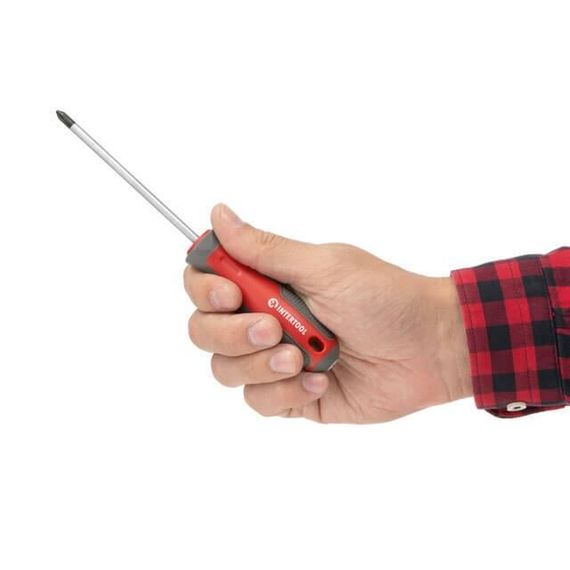 Викруткa хрестова PH1*100 мм, Cr-V INTERTOOL VT-3316 | Зображення 3