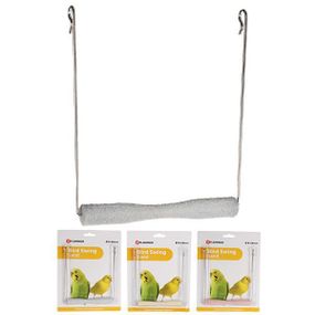 Flamingo Swing Sand Perch фламинго игрушка для птиц, качели с песчаной жердочкой 14х1,5 см