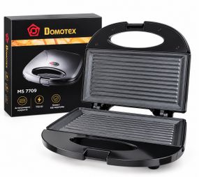 Электрическая бутербродница гриль Domotec MS 7709 сэндвичица мультимейкер с керамическим покрытием