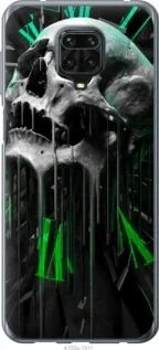Чехол на Xiaomi Redmi Note 9S Череп-часы из пластика FCh_081564