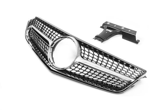 Передня решітка (2009-2013, Diamond Silver) для Mercedes E-сlass coupe C207 рр | Зображення 2
