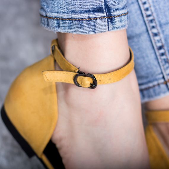 Туфли женские Fashion Euki 2782 36 размер 23,5 см Желтый | Зображення 3