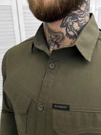Облегченная Рубашка Combat tactical oliva РН3993 | Зображення 1