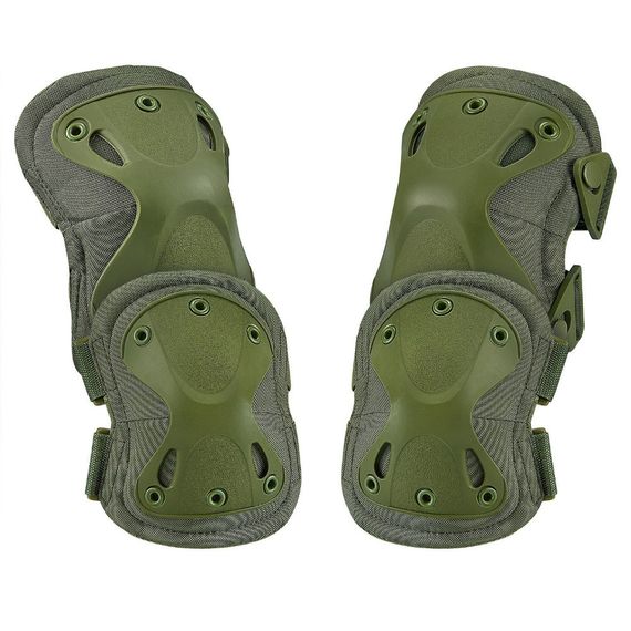 Тактичний комплект наколінники та налокітники Jungle Storm, зелений