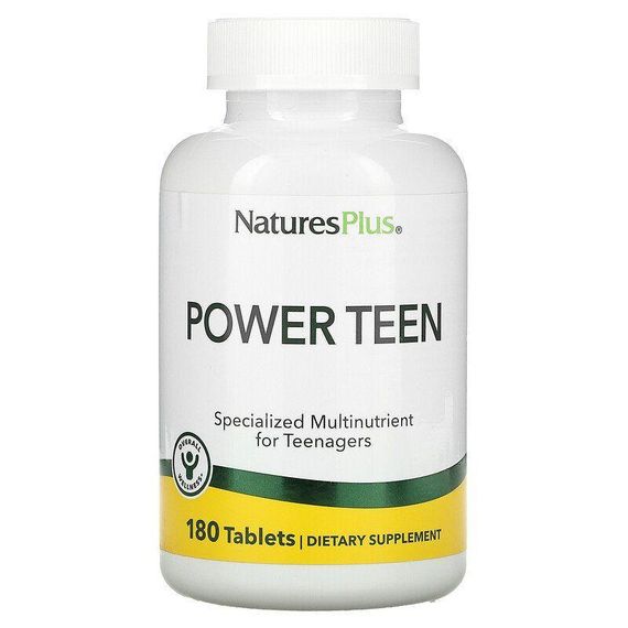 Вітаміни для підлітків, Power Teen, Nature's Plus,  180 таблеток