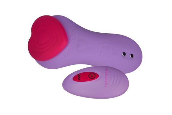 Вибратор в трусики FairyGasm HeartGem violet, на магните, пульт ДУ Sex Aura | Зображення 2