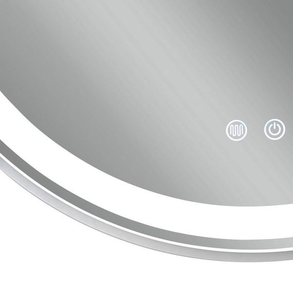 Дзеркало Qtap Gemini 800х700 з LED-підсвічуванням Touch, з антизапотіванням, з димером, рег. темп. кольору (3000-6500K) | Зображення 8