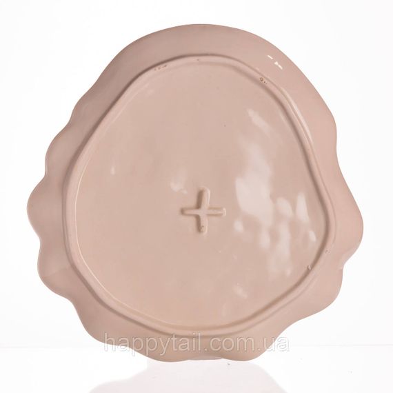 Новогодняя тарелка из фарфора Санта 25×25 (см) CR-1-31 | Зображення 2