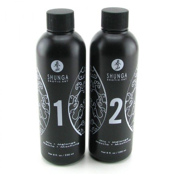 Гель для NURU-масажу Shunga Oriental Body-to-Body – Sparkling Strawberry Wine плюс простирадло Sex Aura | Зображення 1