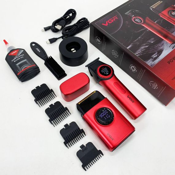 Машинка для стрижки волосся з різними насадками VGR, Машинка для стрижки волосся потужна ZK-34 | Зображення 8