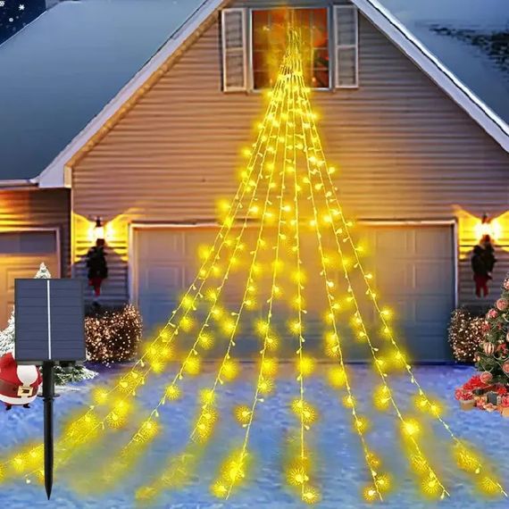 Гірлянда-штора із зіркою, 2м, 190LED, Теплий білий, XPRO (234576887_293) | Зображення 9