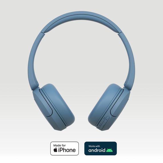 Навушники Sony  On-ear WH-CH520 BT 5.2, SBC, AAC, Wireless, Mic, Синій (WHCH520L.CE7) | Зображення 2