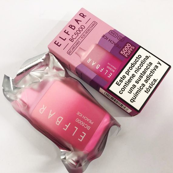Elf Bar BC5000 смак Персик (Peach Ice) | Зображення 1
