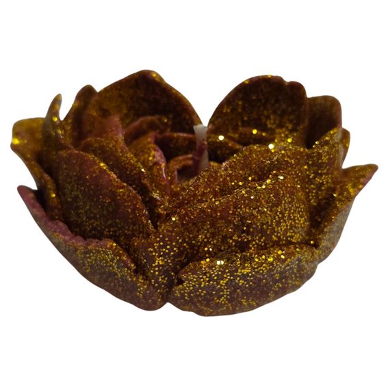 Свічка у вигляді троянди (шимер+глітер) GlowKink бордова, L sexstyle | Зображення 1