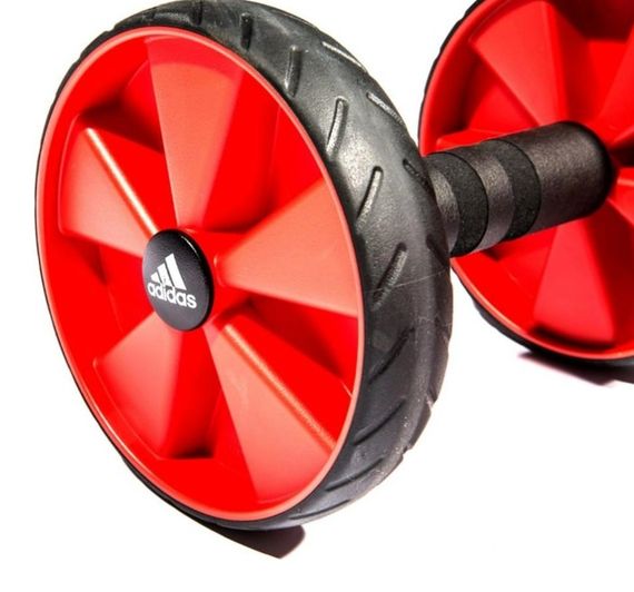 Ролики для пресу Adidas Core Rollers чорний, червоний Уні One Size ADAC-11604 | Зображення 1