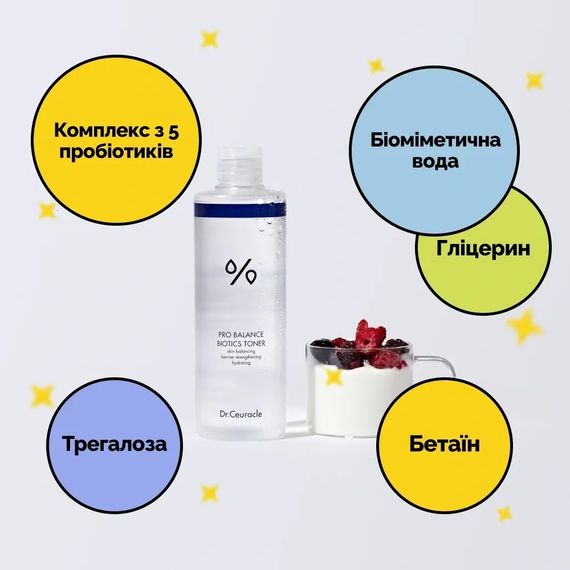Тонер з пробіотиками Dr. Ceuracle Pro Balance Biotics Toner (300 ml) | Зображення 1