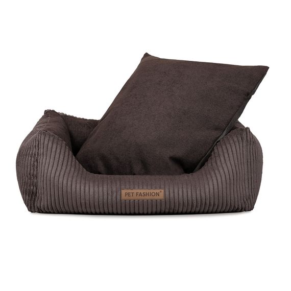 Лежак Pet Fashion DEVID для собак шоколадний 62*50*19 | Зображення 2