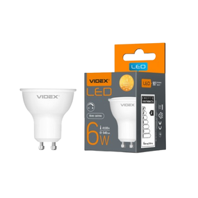 Лампа MR16eD 6W GU10 4100К LED Videx