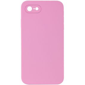 Чохол Silicone Case Square Full Camera Protective (AA) NOLOGO для Apple iPhone 6/6s (4.7") Рожевий / Light pink