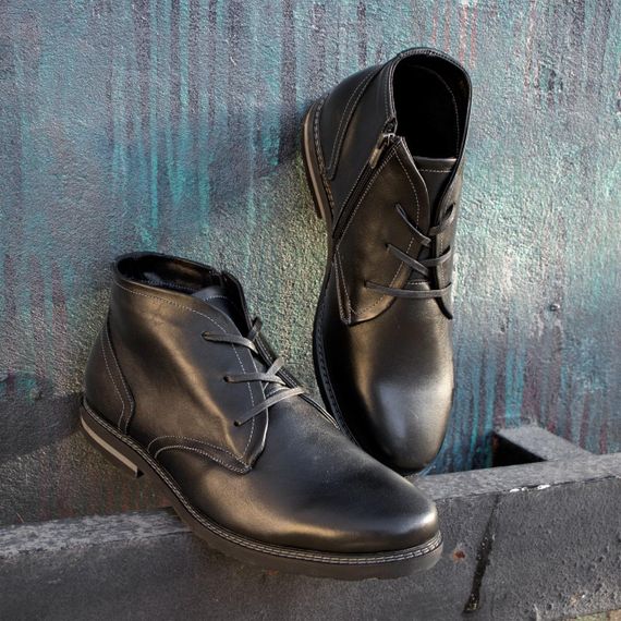 Класичні черевики чоловічі Berg чорні 46 47 48 49 розмір | Зображення 5