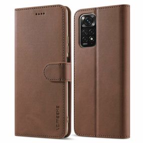 Чохол книжка iMeeke для Xiaomi Redmi Note 11 Pro 4G / 11 Pro 5G / Note 12 Pro 4G колір Темно-Коричневий