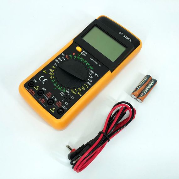 Цифровой мультиметр Digital Multimeter DT9205A, Электронный мультиметр, Мультиметр RJ-804 тестер вольтметр | Зображення 5