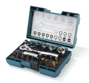 Набір головок торцевих та біт з тріскачкою (21 предмет) Makita B-54081
