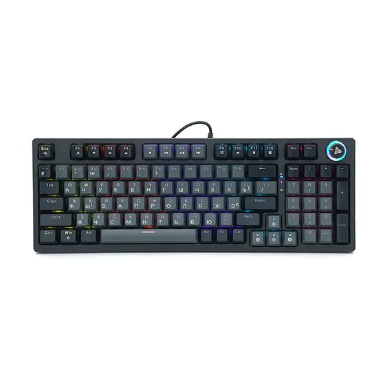 Клавіатура USB Fantech ATOM90 MK890, (Eng/Укр/Рус), Grey (blue switch), 89к, Q10
