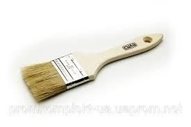 Пензель флейцевий 1,5" штучний ворс чорний СИЛА