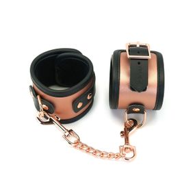 Наручники Liebe Seele Rose Gold Memory Wrist Cuff, натуральна шкіра, золото рожеве Sex Aura