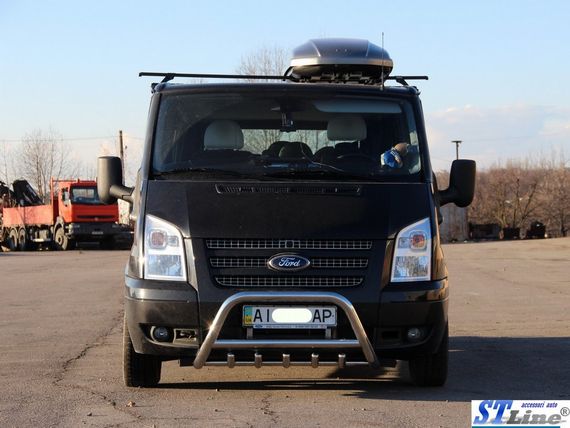 Кенгурятник WT003 (2006-2014, нерж.) для Ford Transit | Зображення 2