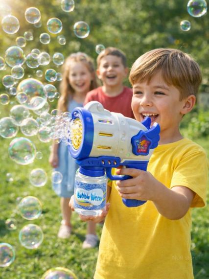 Пістолет для мильних бульбашок автоматичний Bubble Gun | Зображення 1