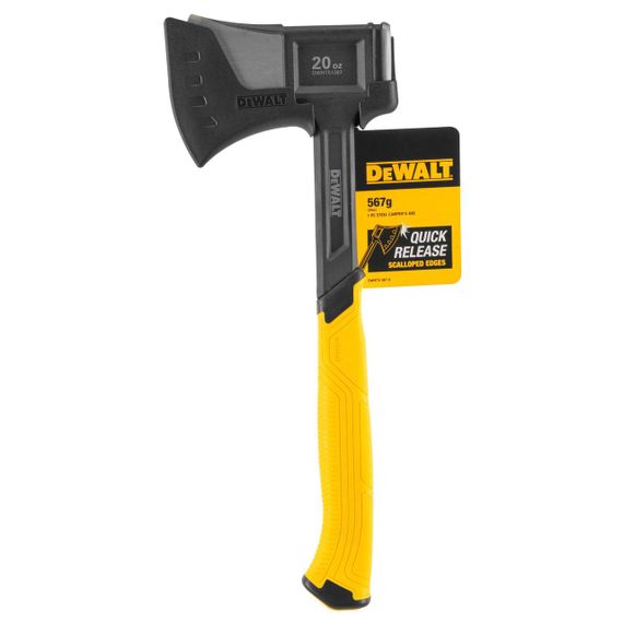 Топор туристический цельнометаллический весом 990 грамм с чехлом DeWALT DWHT51387-0 | Зображення 3