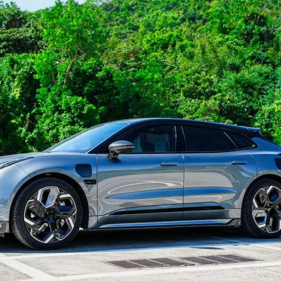 Боковые Пороги (2021-2024, Карбон) для Zeekr 001 2021- гг | Зображення 1