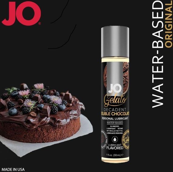 Смазка на водной основе JO GELATO Double Chocolate (120 мл) без сахара, парабенов и гликоля Sex Aura | Зображення 2