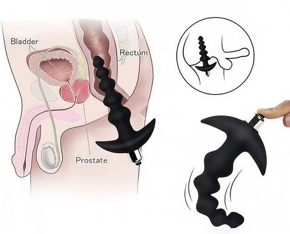 Силіконова анальна пробка з вібрацією (ААА, 10 режимів) | Зображення 3