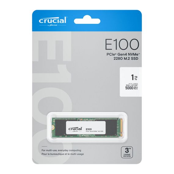 Накопичувач SSD M.2 2280 1TB E100 Micron (CT1000E100SSD8) | Зображення 3