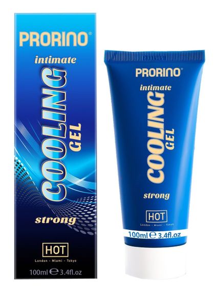 Інтимний гель Hot PRORINO Intimate Strong з ефектом охолодження, 100 мл sexstyle