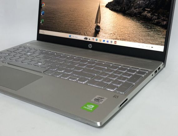 Ультрабук Б-клас HP Pavilion 15-cs3970nd / 15.6" (1920x1080) IPS / Intel Core i7-1065G7 (4 (8) ядра по 1.3 - 3.9 GHz) / 8 GB DDR4 / 256 GB SSD NVMe / nVidia GeForce MX250, 2 GB GDDR5, 64-bit / WebCam / Win 11 Home б/в + Подарунок Накопичувач 64 ГБ | Зображення 8