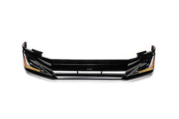 Накладки на передній і задній бампер Modelista V3-LED (2017-) Чорний колір для Toyota Land Cruiser Prado 150 | Зображення 9