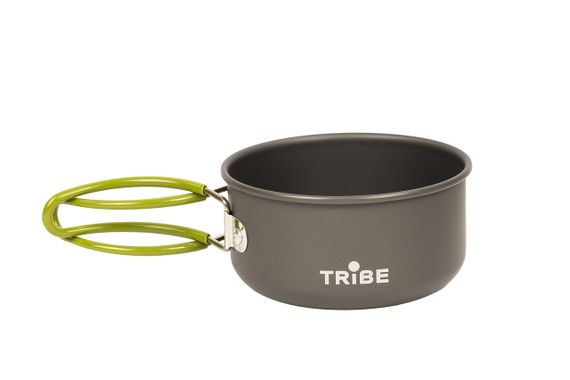 Набір посуду туристичний Tribe Single Set 0,8л Alu, похідний набір посуду алюмінієвий трайб для кемпінгу та походу | Зображення 3