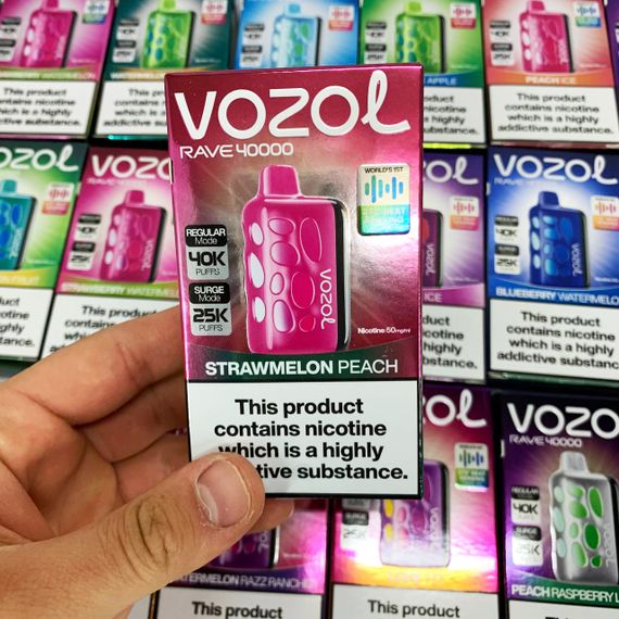 Vozol Rave 40000. Клубника Персик (Strawmelon Peach) | Зображення 2