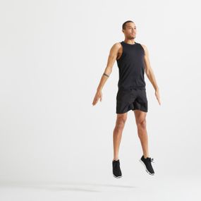 Майка чоловіча 100 для кардіофітнесу – Чорна - 2XL